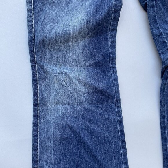 $198 Diesel Women’s Sandy B-Patch Slim Bootcut Jeans Regular Waist Blue Size 26 - Picture 12 of 16
